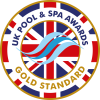 UK pool and spa awards - gold standard logo